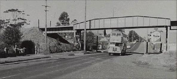 A Hills double decker, travelling north along the Princes Highway at Old Bulli